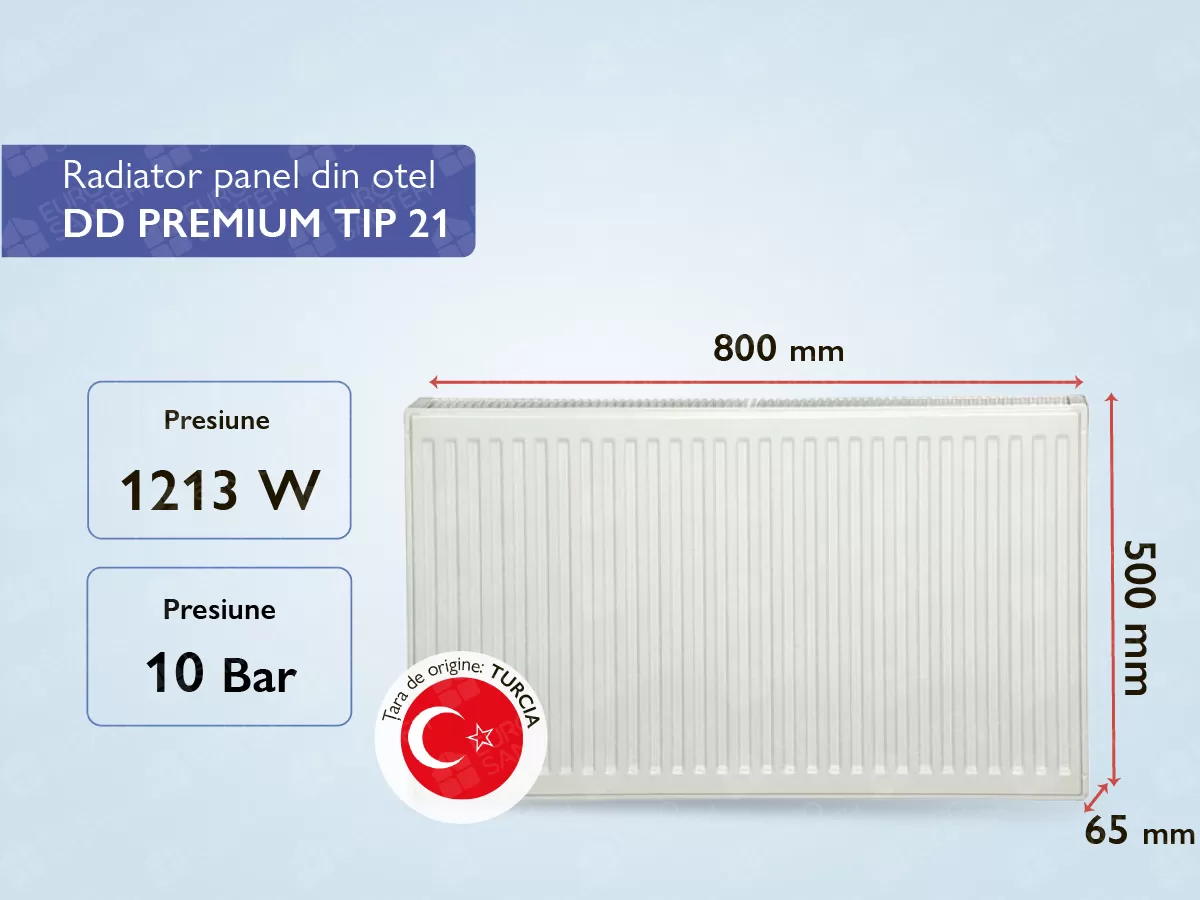 Steel panel radiator DD PREMIUM TIP 21 500x800