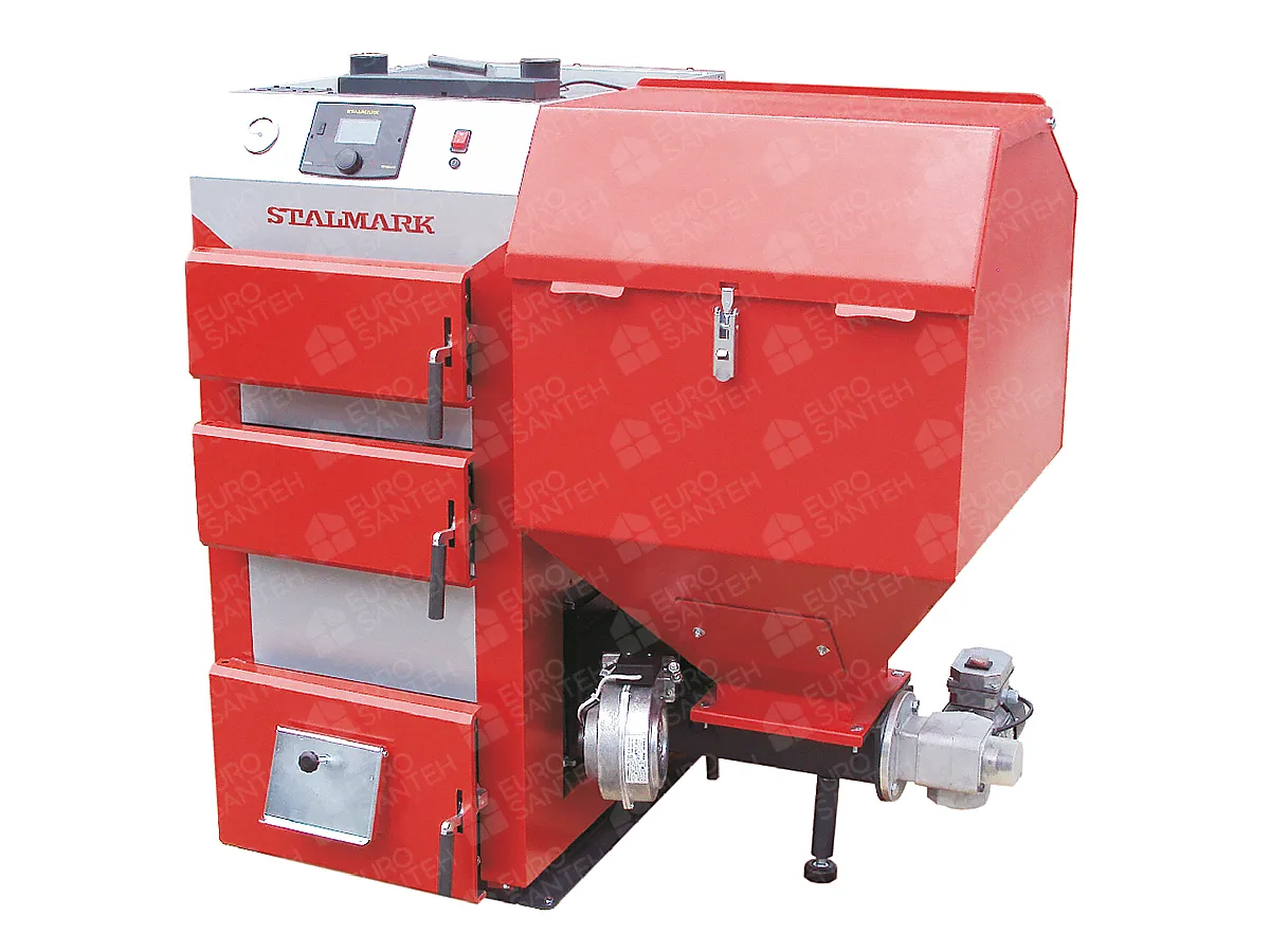 Cazan pe combustibil solid cu incarcare automata STALMARK PIONIER 32 kW