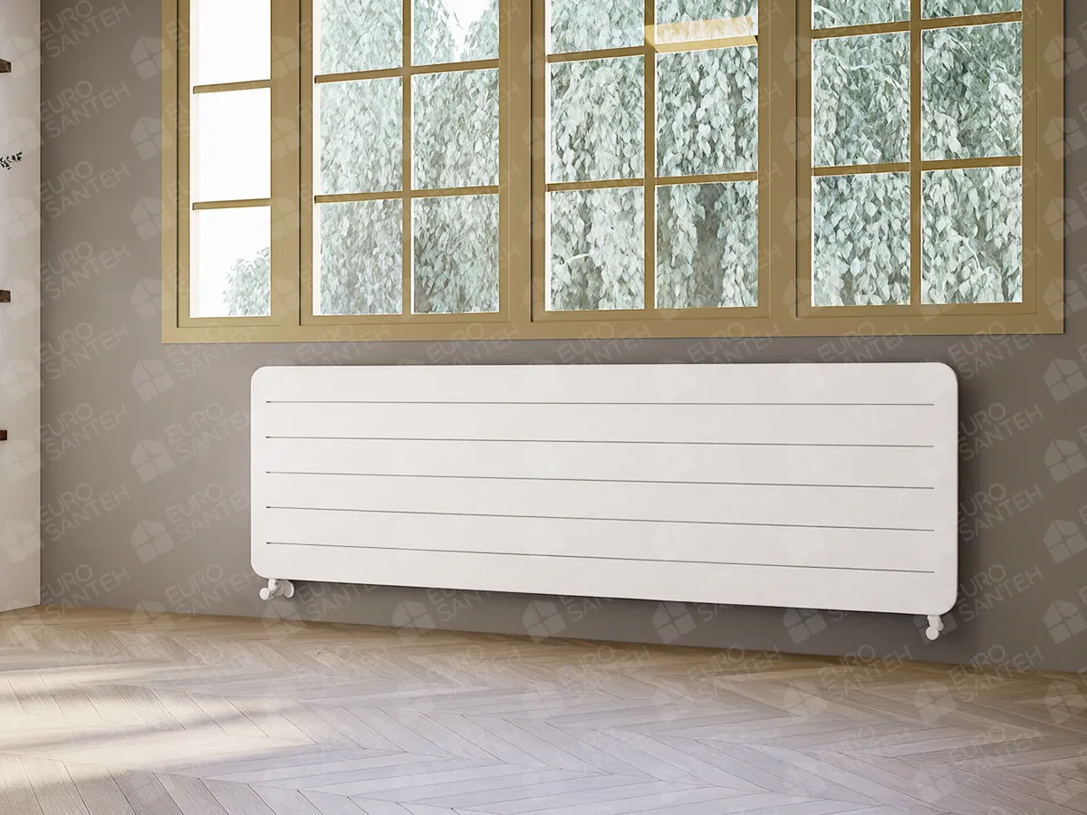 ALUMINUM HORIZONTAL RADIATOR EXA HRZ inaltimea 800 mm. latimea 409 mm. alb mat