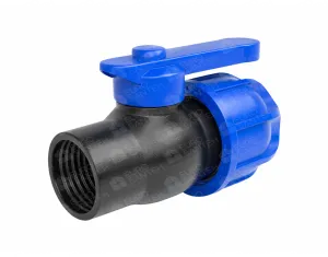 Compression ball valve PN 10 bar, d 20 × 1/2" (female)