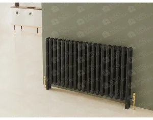 Designer radiators LOJIMAX,CAST LUX collection, black matte