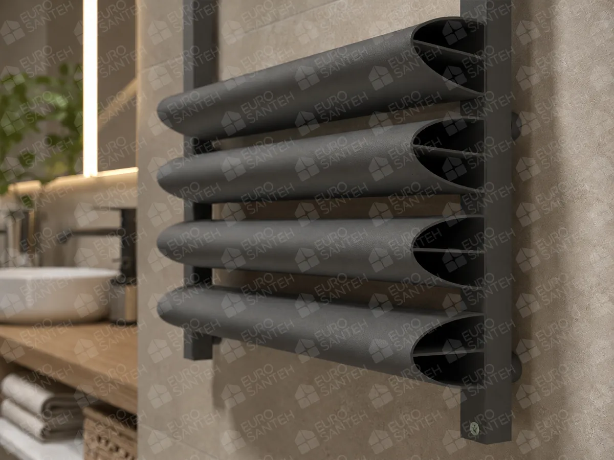 LOJIMAX PERIDOT collection designer towel warmer 1000x500 mm, Anthracite