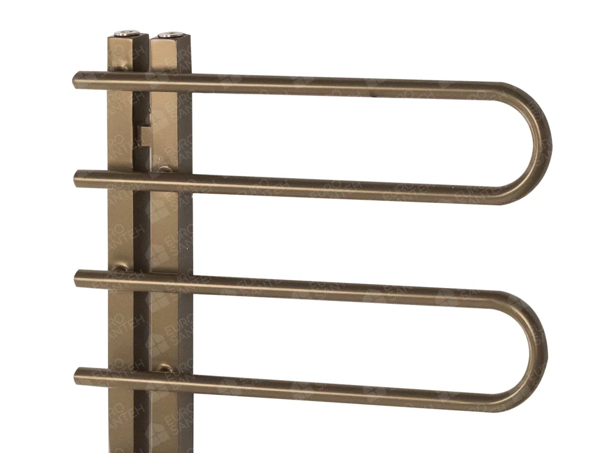 LOJIMAX designer towel warmer, CORTE collection, close-up view