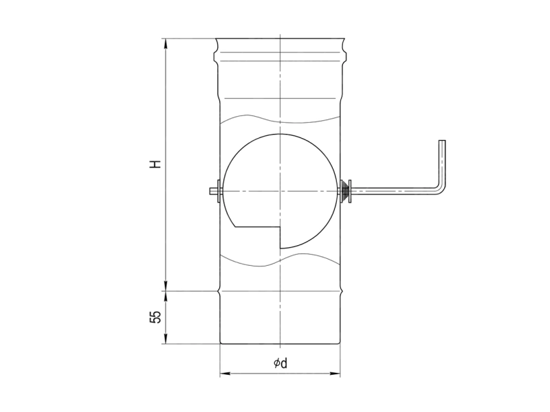 Siber FERRUM d.180 mm (stainless steel 430 / 0.5 mm)