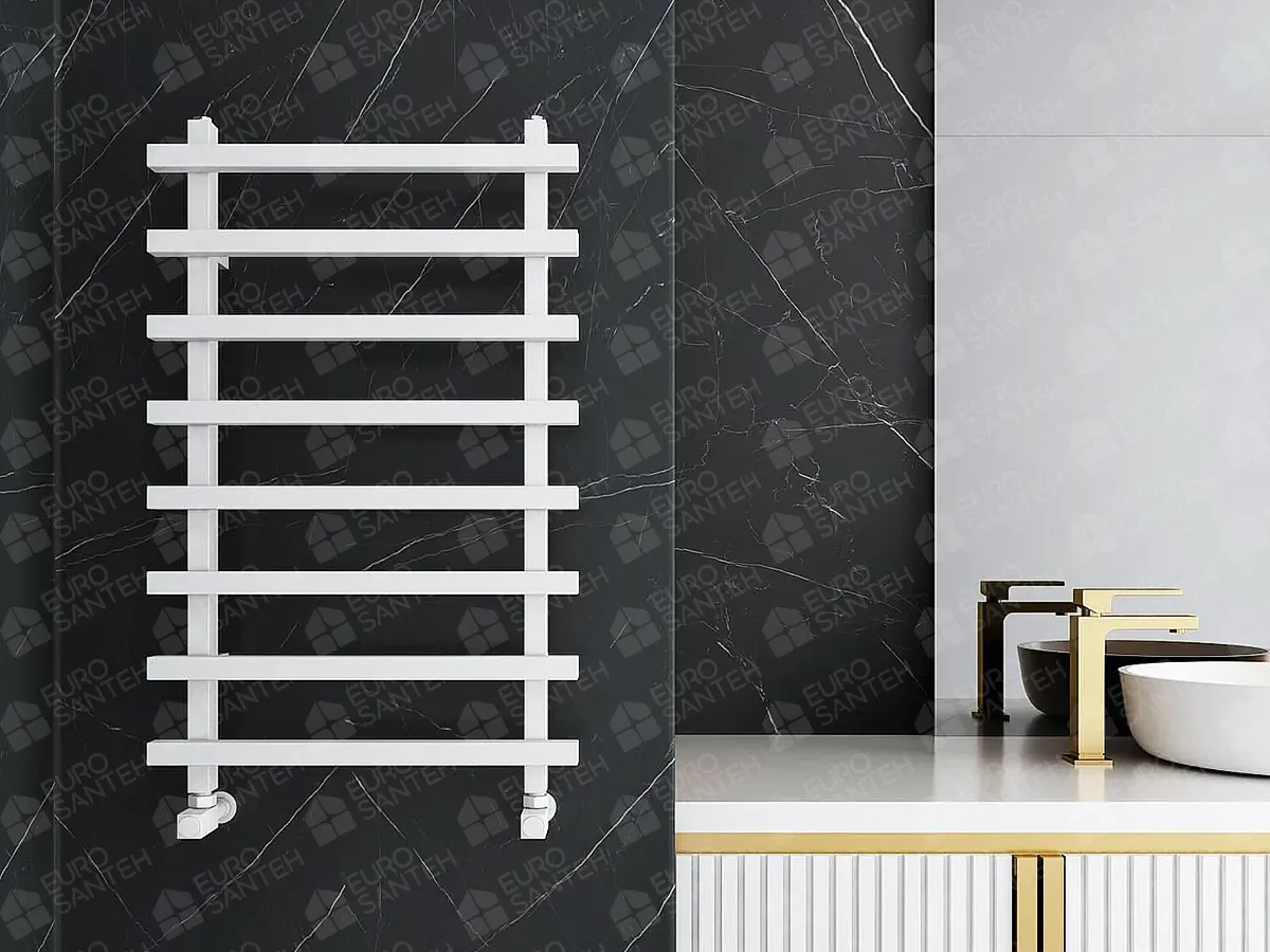 CARISA BARON L Collection Designer Towel Radiator 1200x500 mm, WHITE