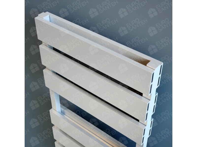 Design heated towel rail LOJIMAX, collection BENOIT DOUBLE 500 mm. 1100 mm.