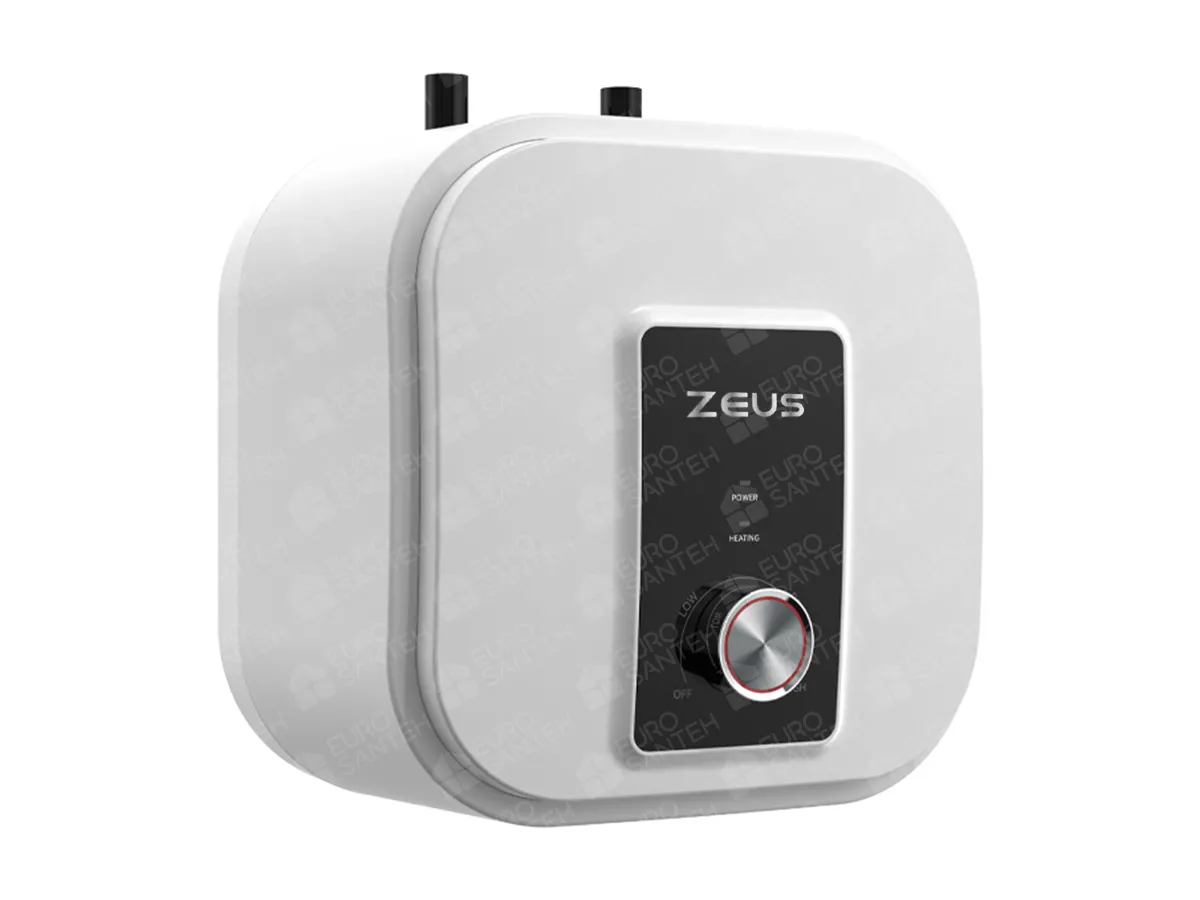 Electric water heater ZEUS MINI 10 L, under-sink, side view