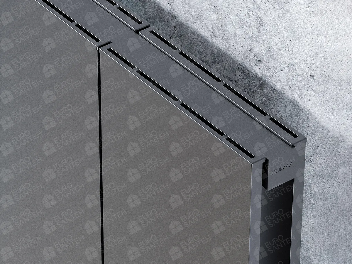 Calorifere decorativ LOJIMAX, colectia WEI DOUBLE, negru mat