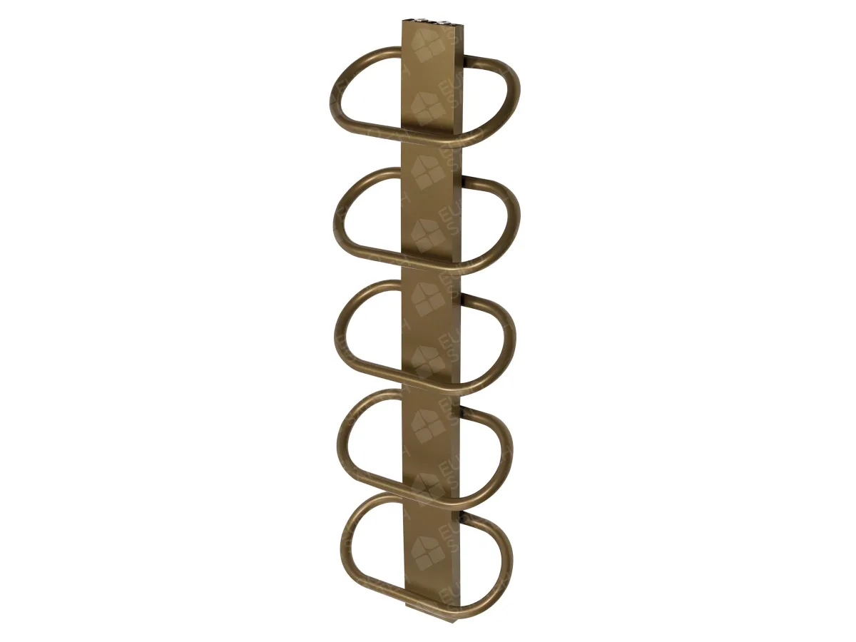 LOJIMAX designer towel warmer, PEARL collection, left view