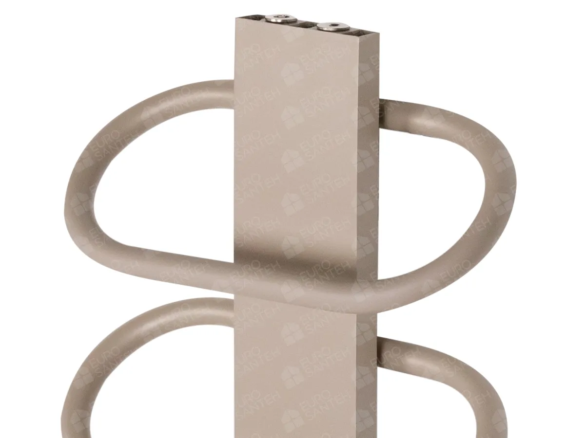 LOJIMAX designer towel warmer, PEARL collection, close-up view