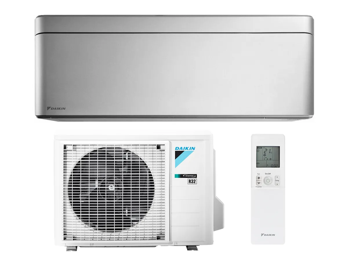 Внутренний и наружный блоки, пульт управления кондиционера DAIKIN Inverter R32 STYLISH