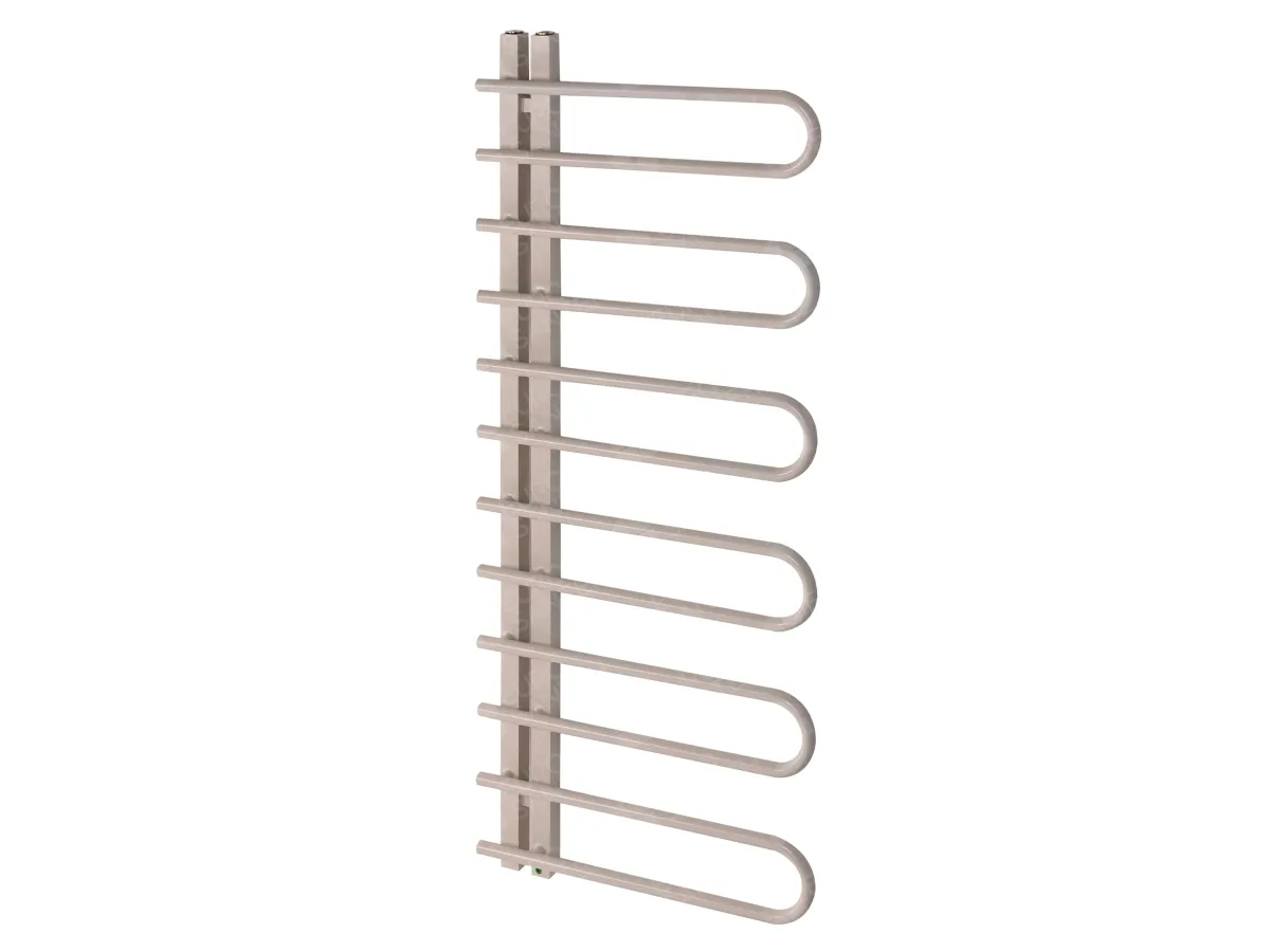 LOJIMAX designer towel warmer, CORTE collection, left view