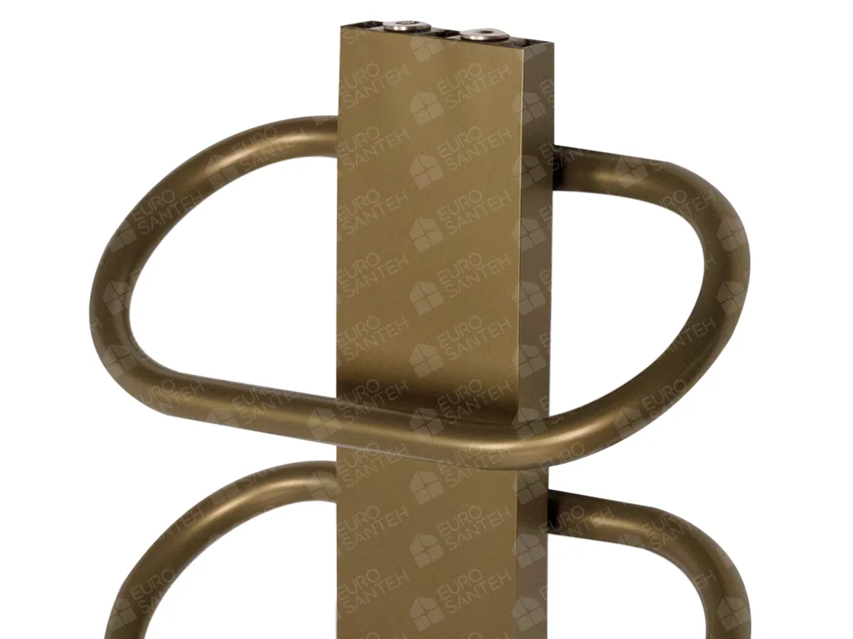 LOJIMAX designer towel warmer, PEARL collection, close-up view
