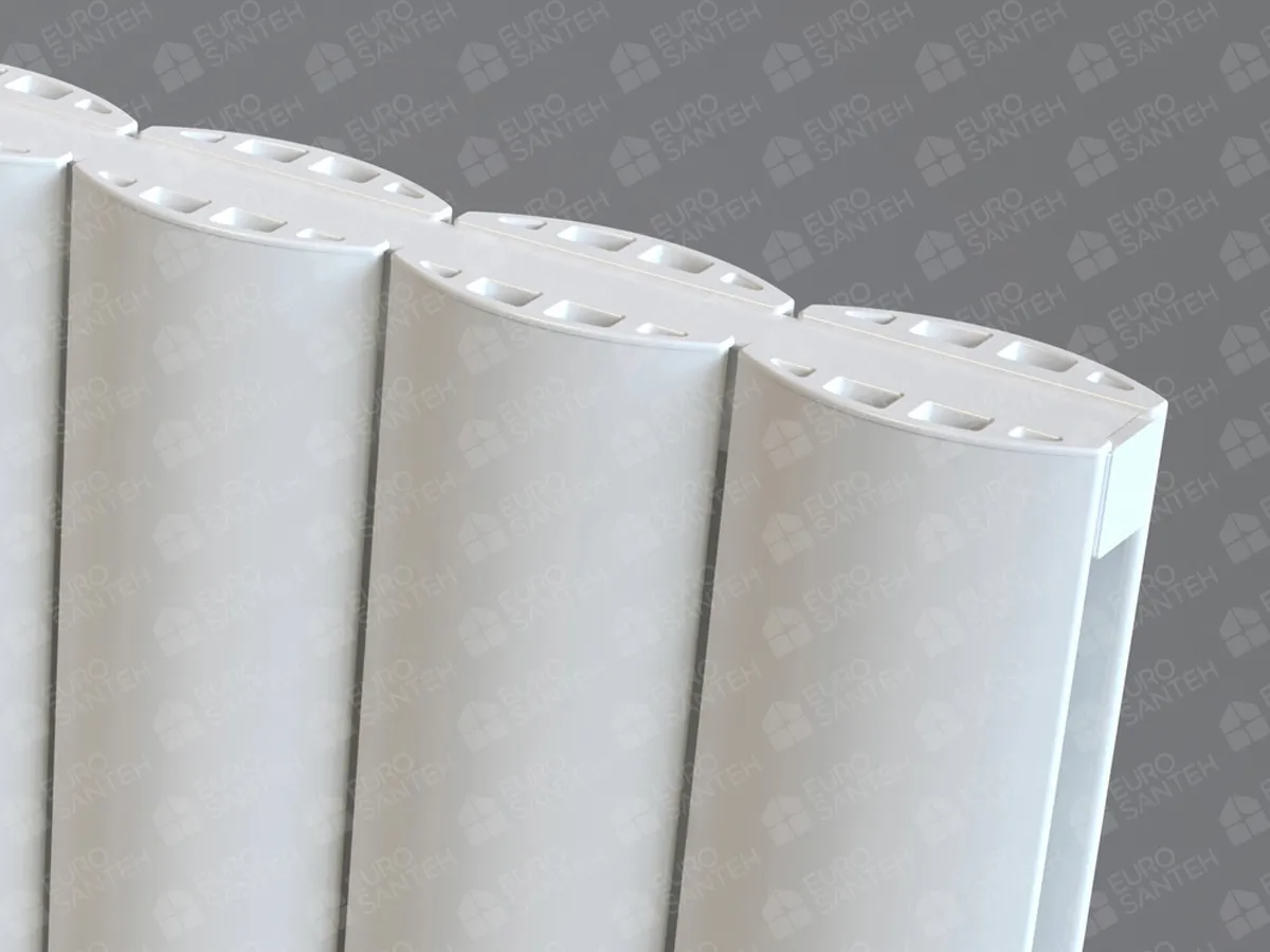 Designer radiator LOJIMAX OTIS DOUBLE collection 1000x516 mm, White