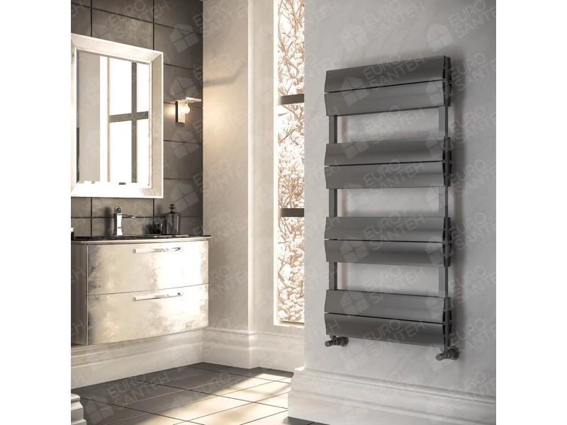 Design heated towel rail LOJIMAX, collection LIA DOUBLE PLUS 600 mm. 700 mm.