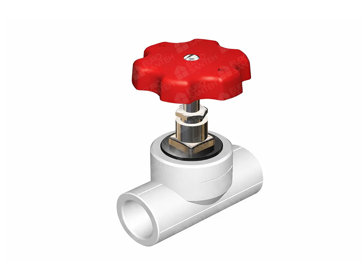 Polypropylene valve (PPR) d.20, side view