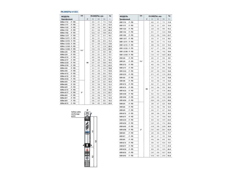 Submersible pump Pedrollo 4SR8-31