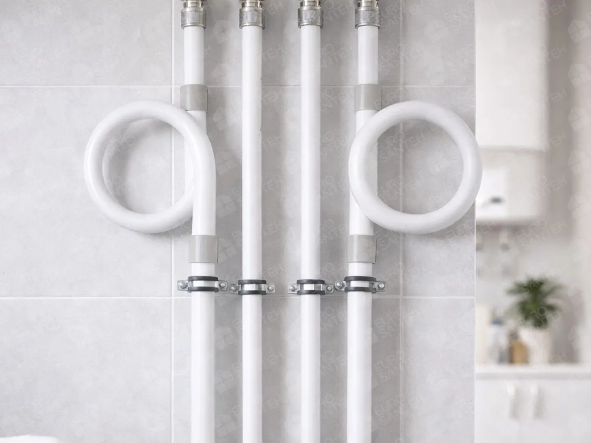 Полипропиленовый компенсатор (PPR) d.20, в интерьере