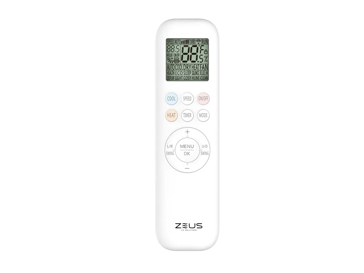 Air conditioner remote control Zeus M-Pro Inverter R32 ME12BT/ME12OT 12000 BTU 