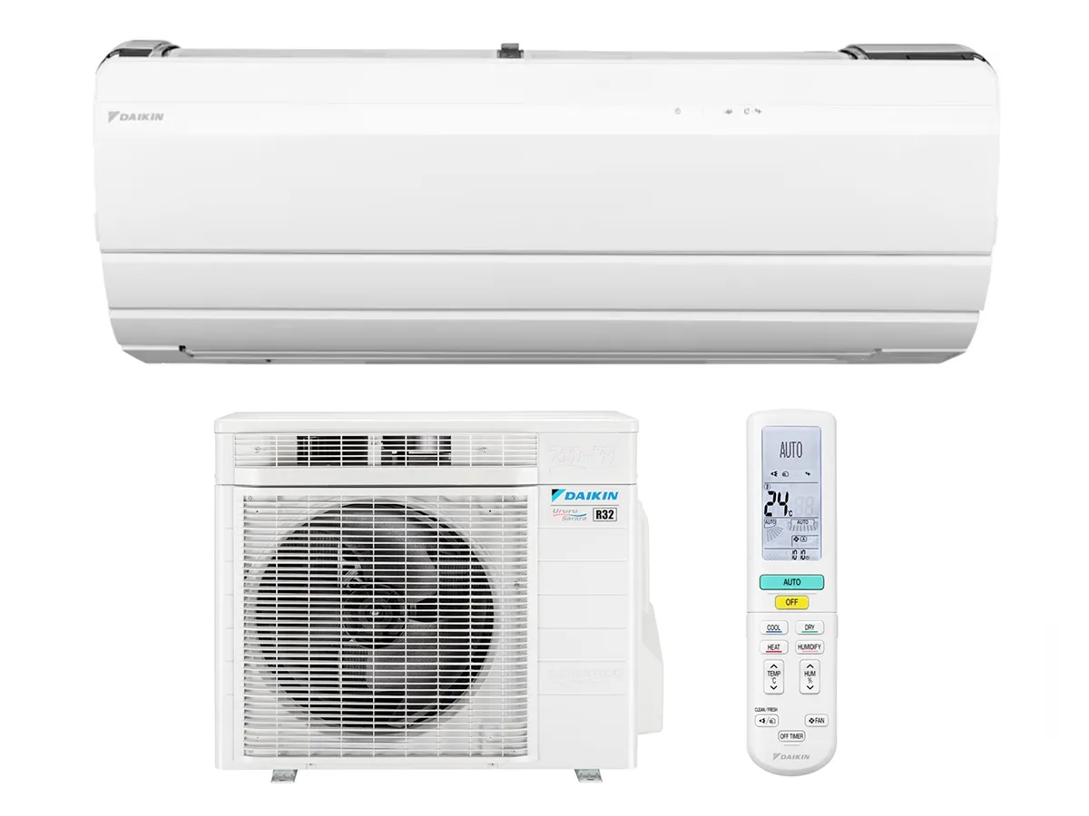 Indoor and outdoor units, air control panel Air conditioner DAIKIN Inverter URURU SARARA