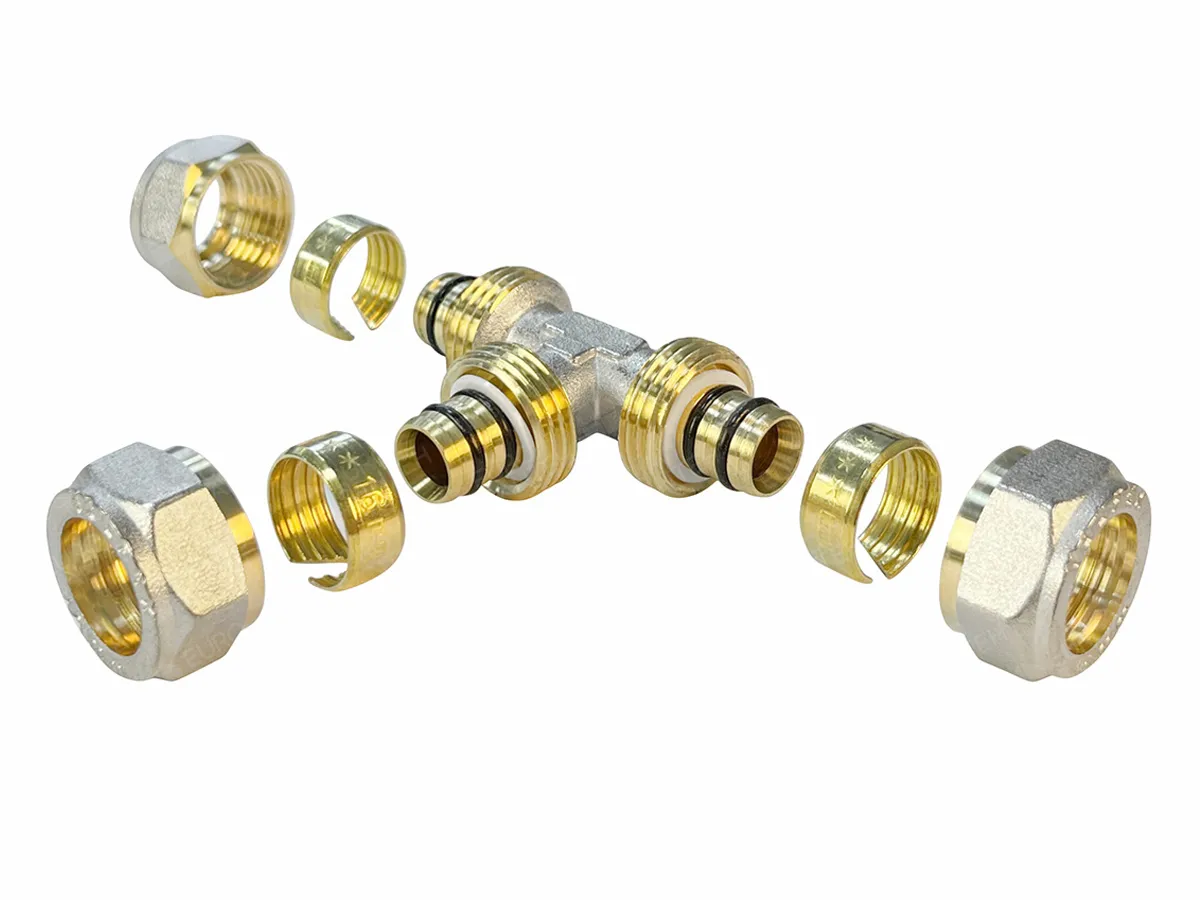 Teu redus pentru teava multistrat PEX-AL-PEX 20 mm.x 16 mm.x 16 mm. 