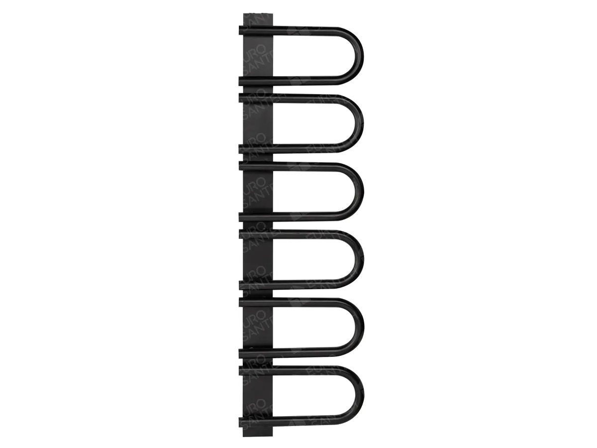 LOJIMAX designer towel warmer, PANA collection, front view 