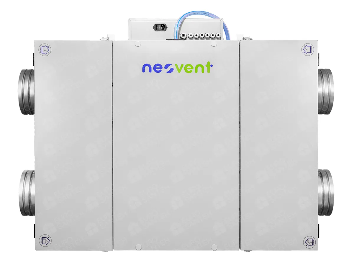 Wall-mounted supply and exhaust unit NEOVENT KNP PERFECT, front view