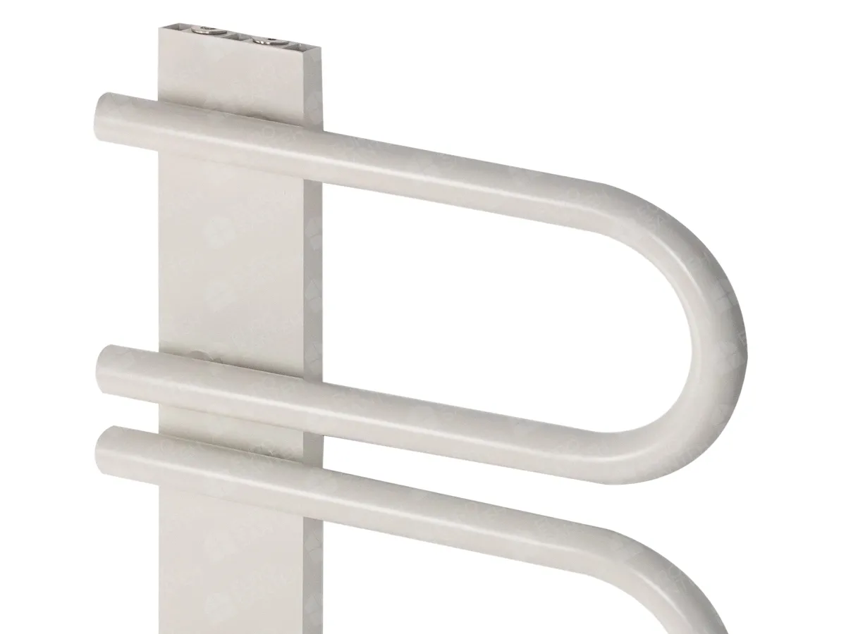 LOJIMAX designer towel warmer, PANA collection, close-up view