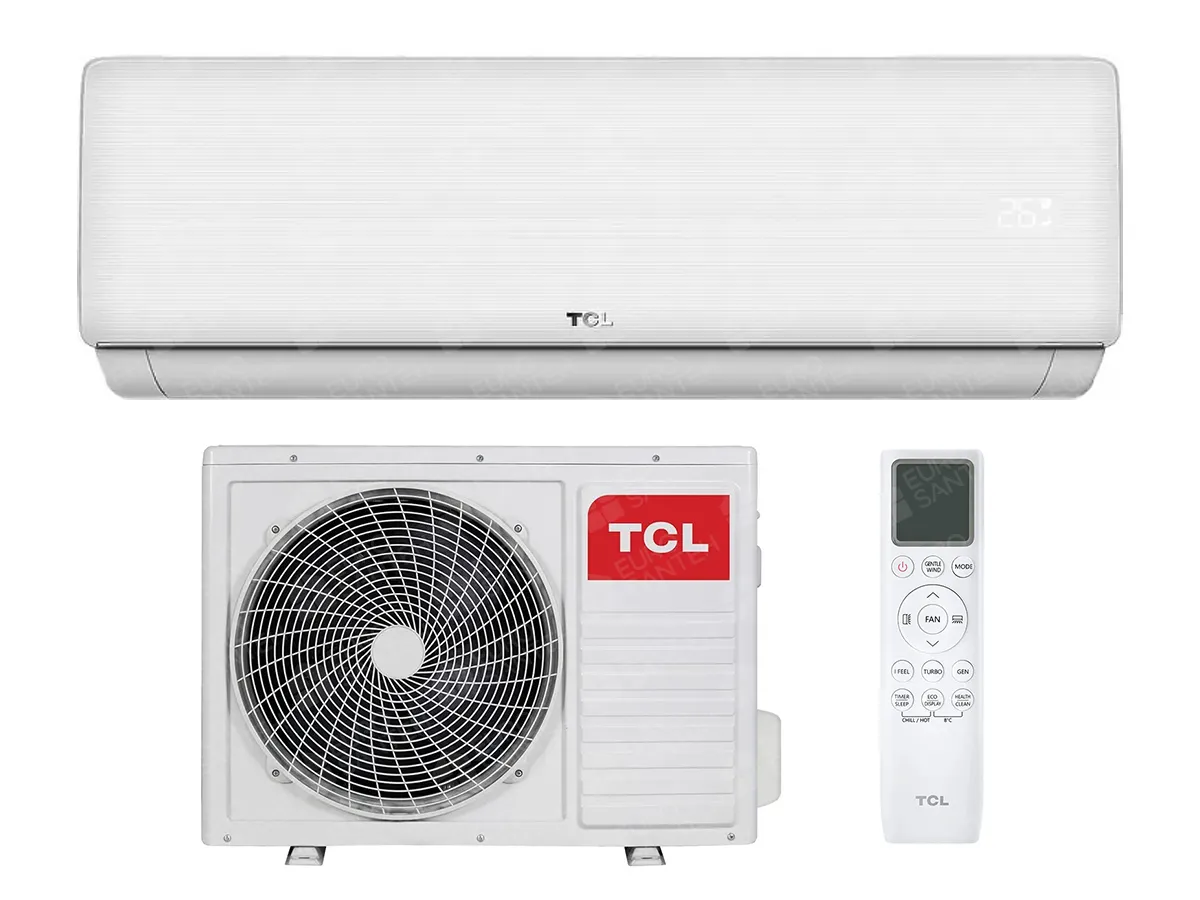 Indoor and outdoor units of the TCL ELITЕ air conditioner, remote control