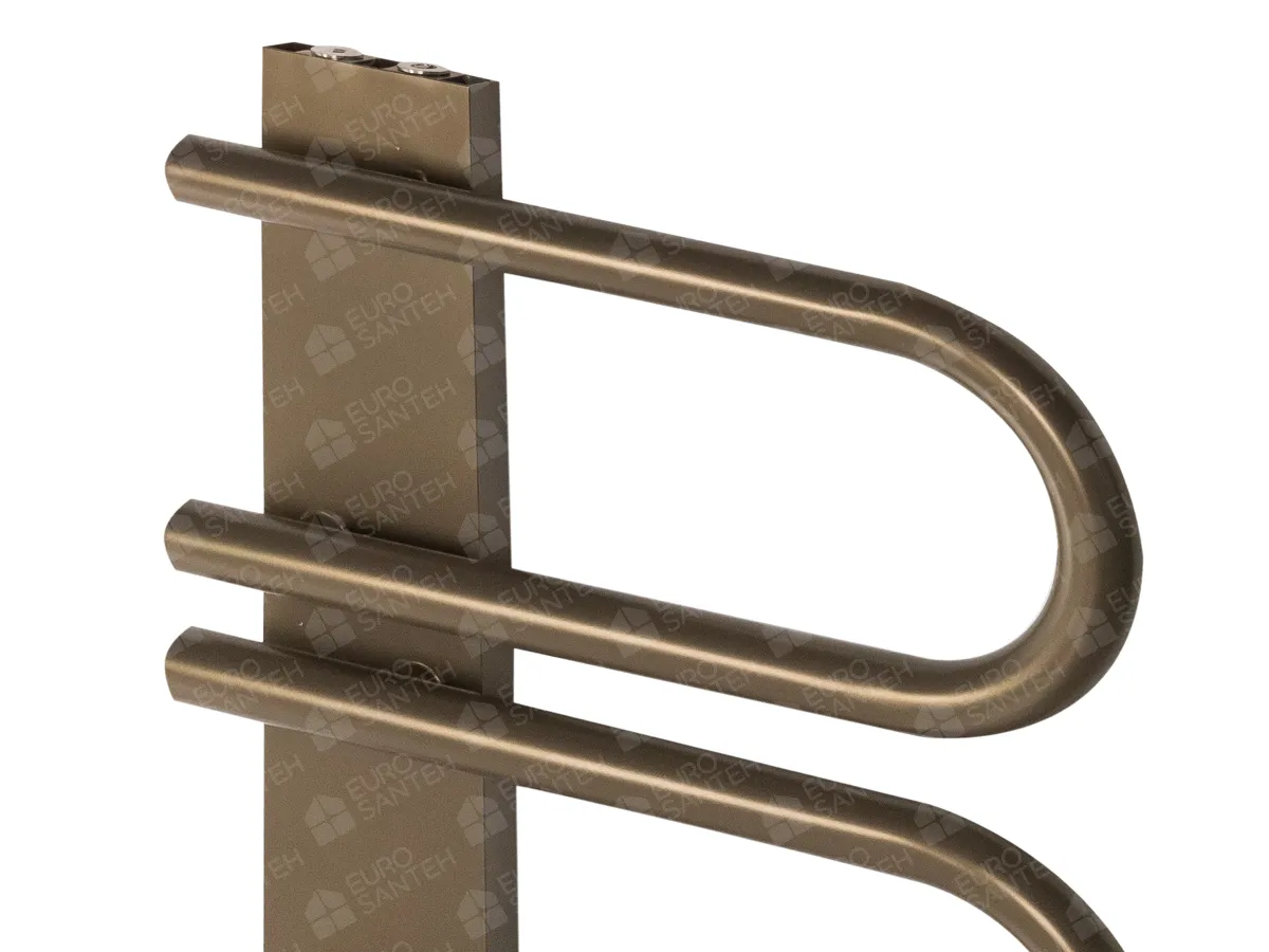 LOJIMAX designer towel warmer, PANA collection, close-up view