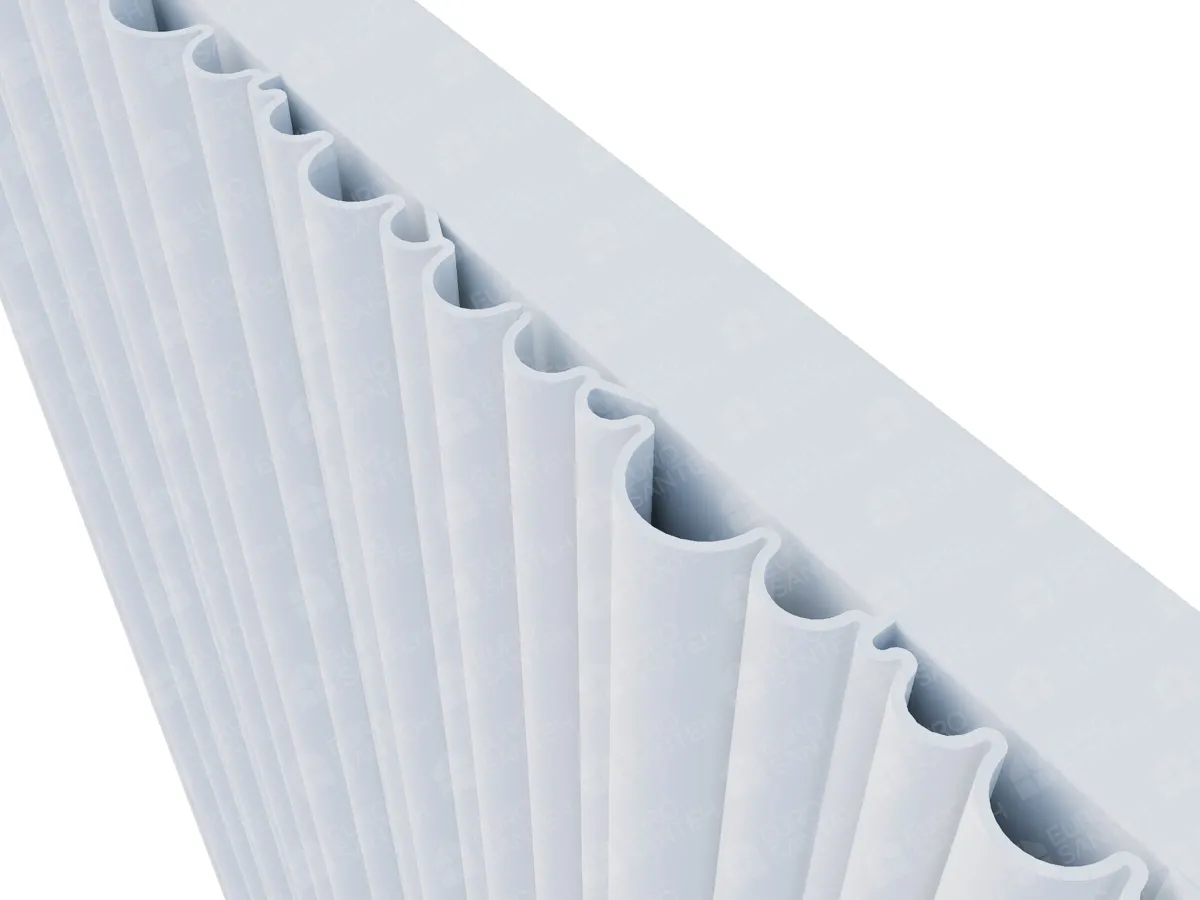 Designer radiator LOJIMAX BAMBOO, close-up view
