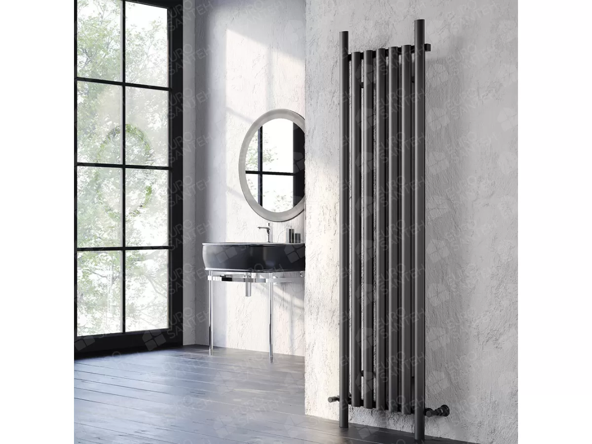 FLOOR STANDING ALUMINUM RADIATOR ROBA LUX высота 1800 мм. ширина 330 мм. белый мат