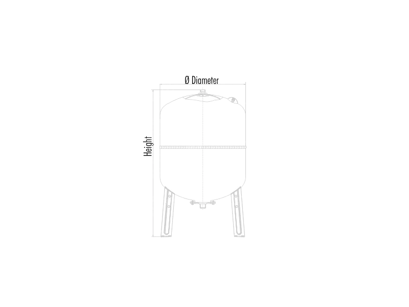 Vas de expansiune pentru sistemul de incalzire RV300, 300L ZILIO