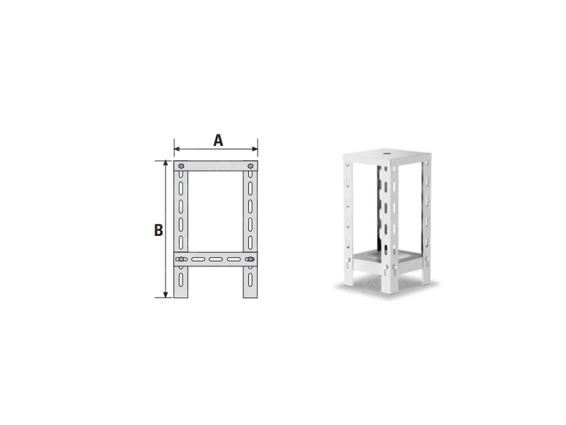 SOLINOX d.150 chimney support (304 stainless steel)