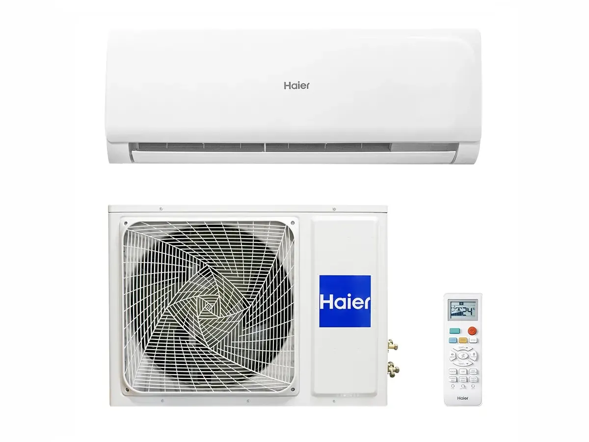 Внутренний и наружный блоки, пульт управления кондиционера Haier Tibo DC Inverter R32