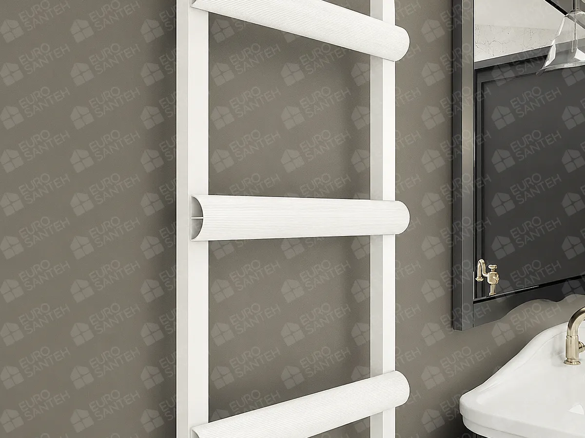 LOJIMAX RUBY collection designer towel warmer, close-up view