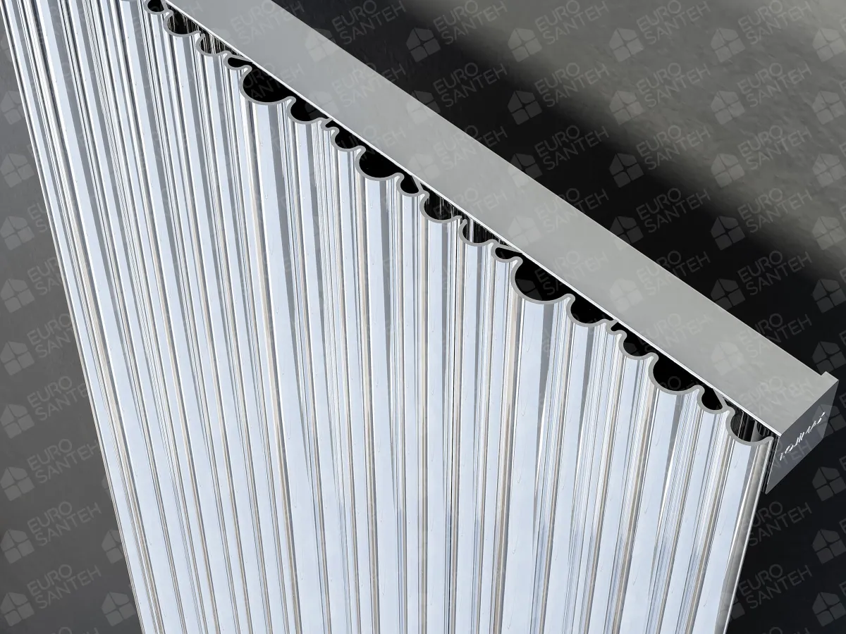 Designer radiator LOJIMAX BAMBOO, close-up view