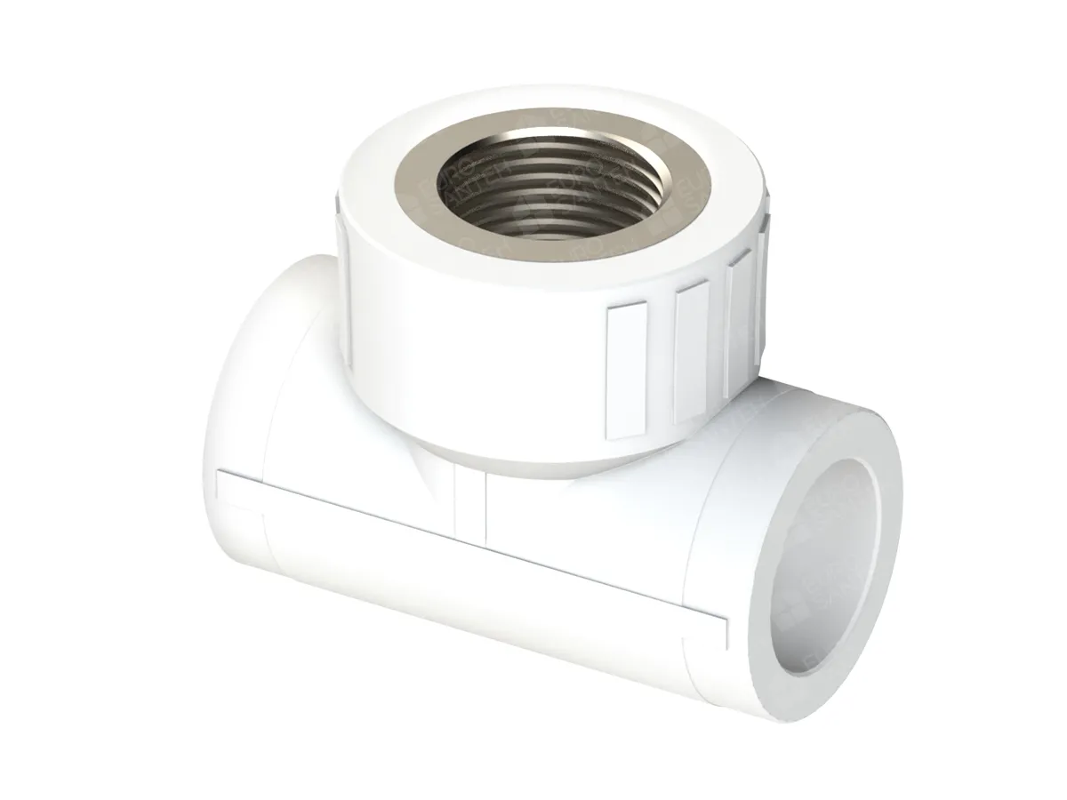 Teu din polipropilena (PPR) F d.20x 1/2, vedere din față