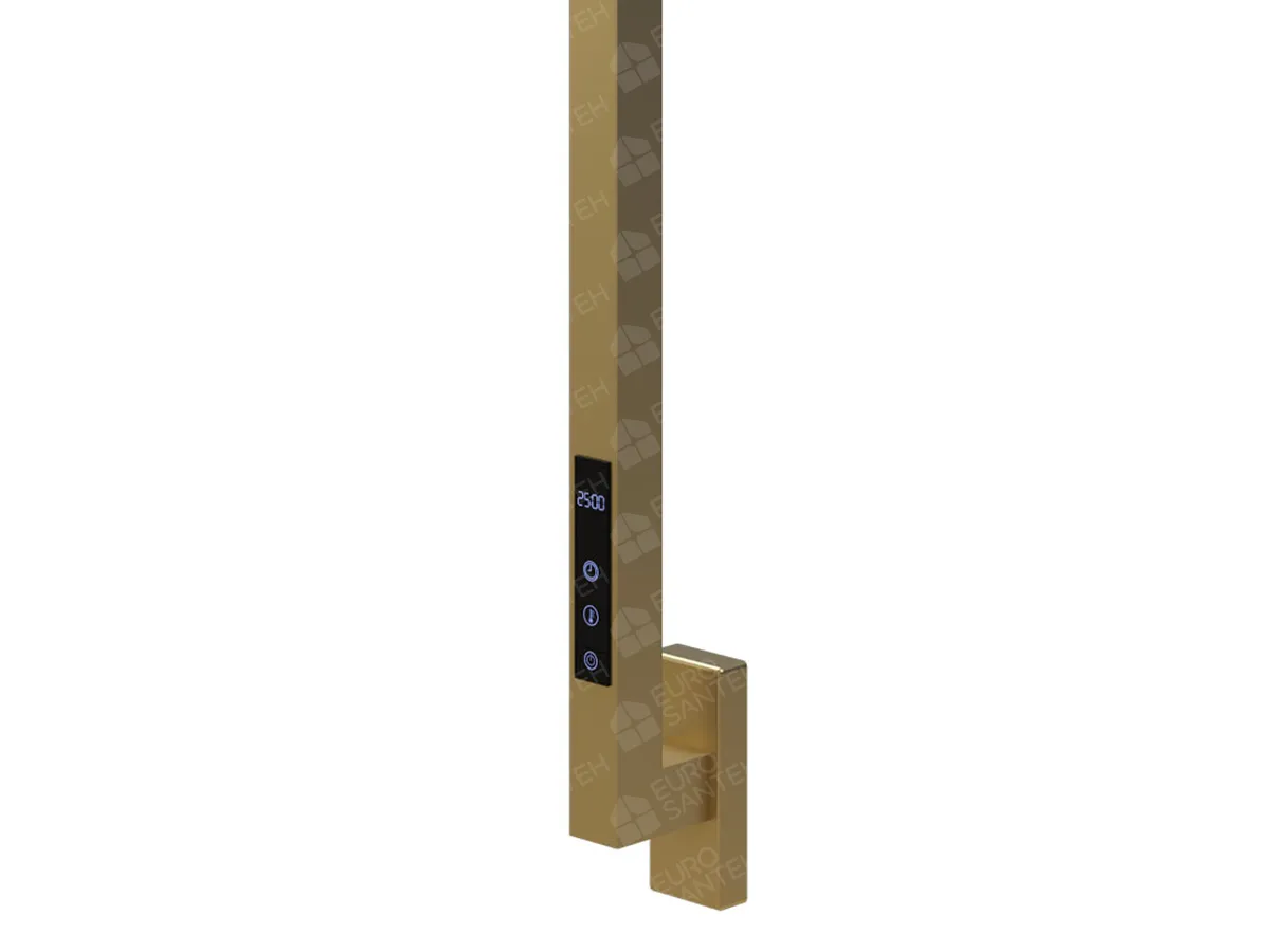 Uscător de prosoape de design CARISA, colecția MAXIM, 1500x30 mm, Brushed brass
