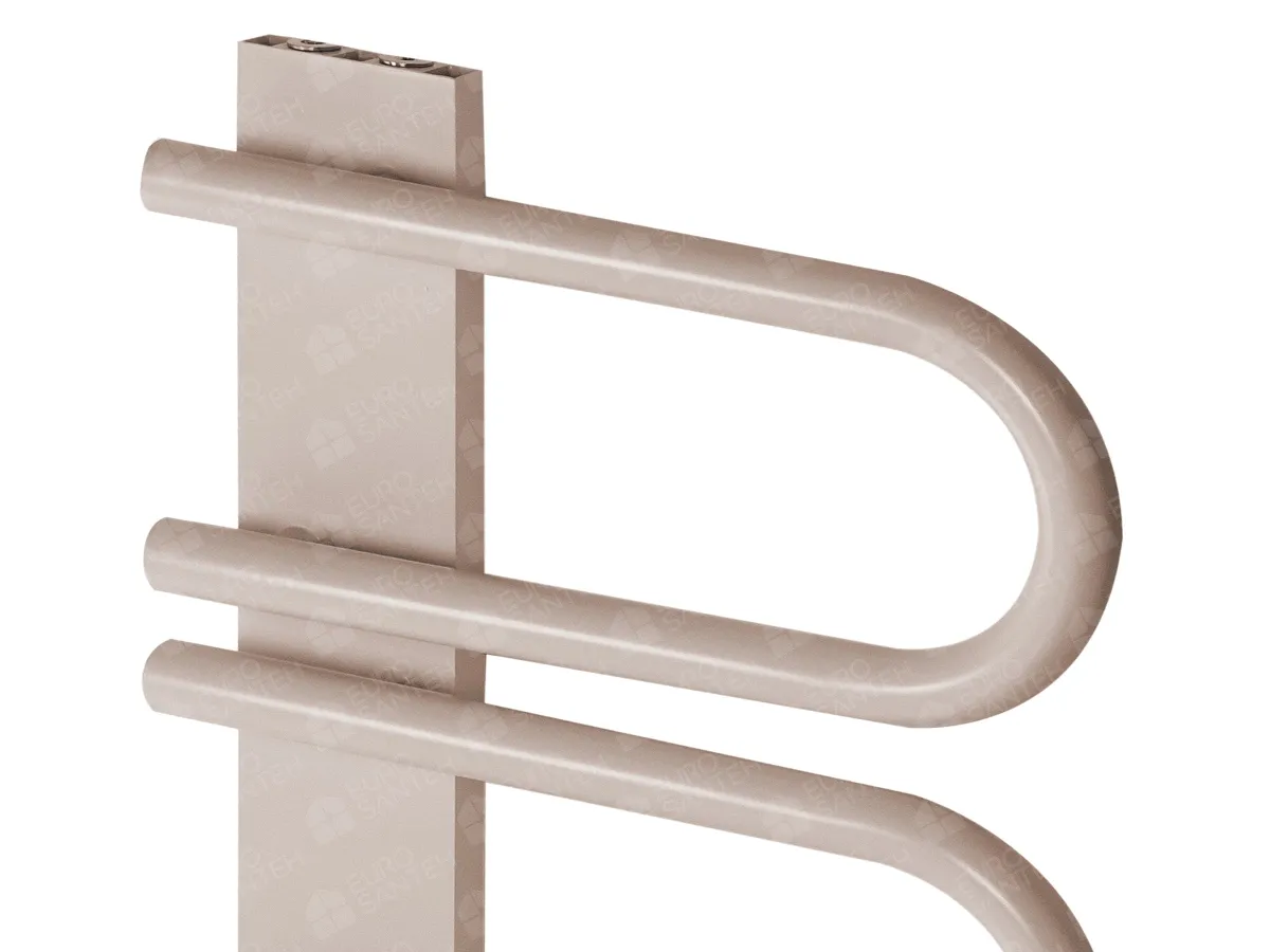 LOJIMAX designer towel warmer, PANA collection, close-up view