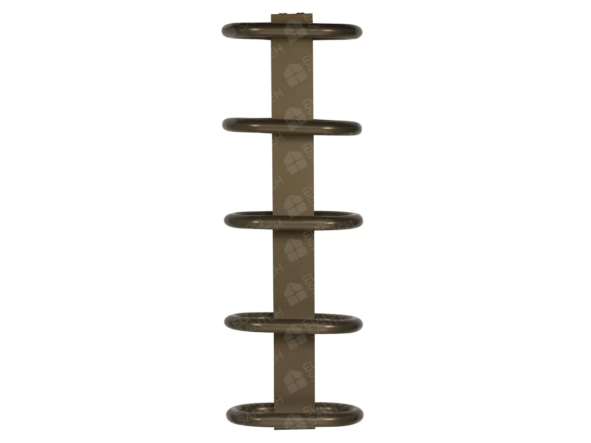 LOJIMAX designer towel warmer, TEOS collection, front view 