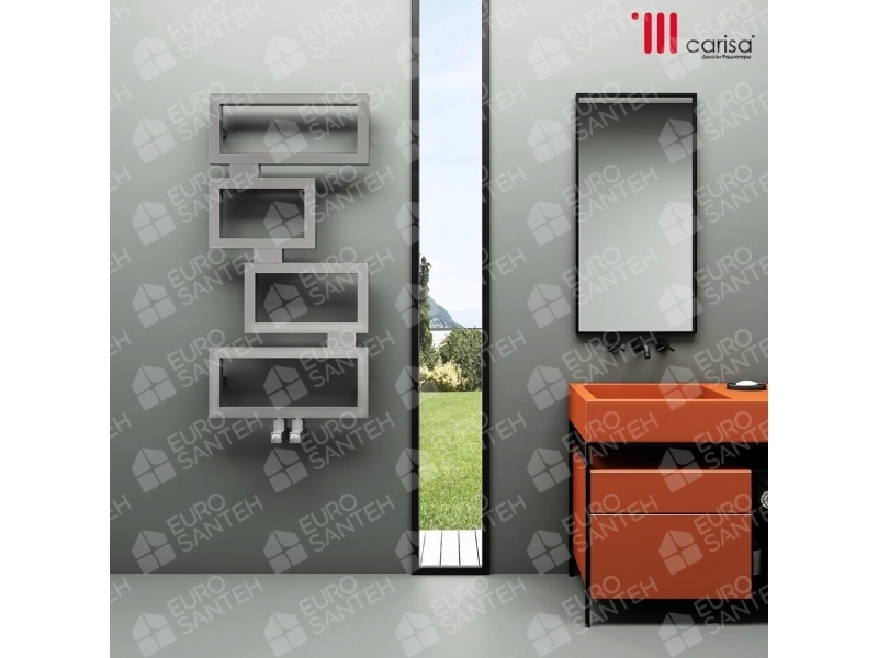 Дизайнерский полотенцесушитель из нержавейки Carisa CLASH