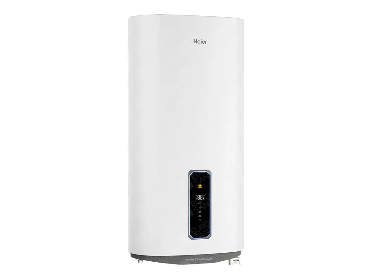 Бойлер электрический Haier ES100V-FE3W, 100 л, плоский, вид слева