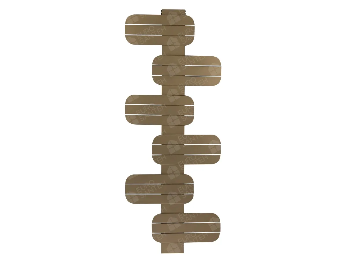 LOJIMAX designer towel warmer, BAMITO collection, front view 