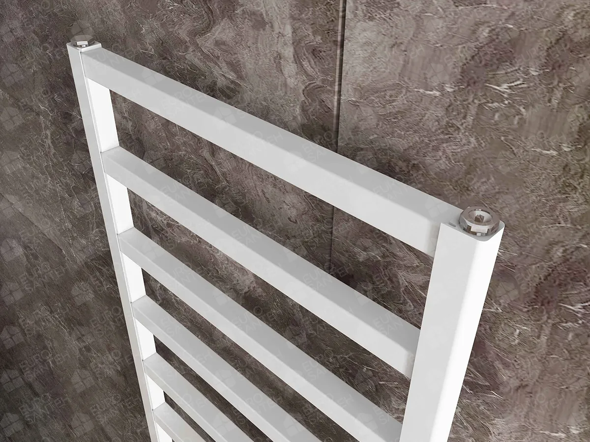 Uscător de prosoape de design CARISA, colecția BURTON, 1240x480 mm, ALB