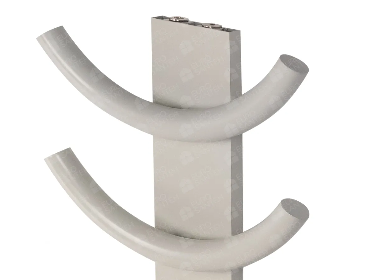 LOJIMAX designer towel warmer, OXY collection, close-up view