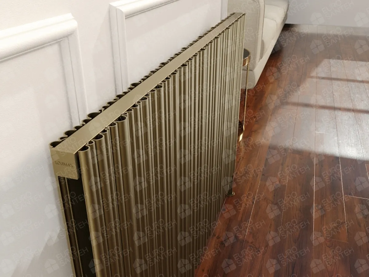Designer radiator LOJIMAX BAMBOO DOUBLE, close-up view