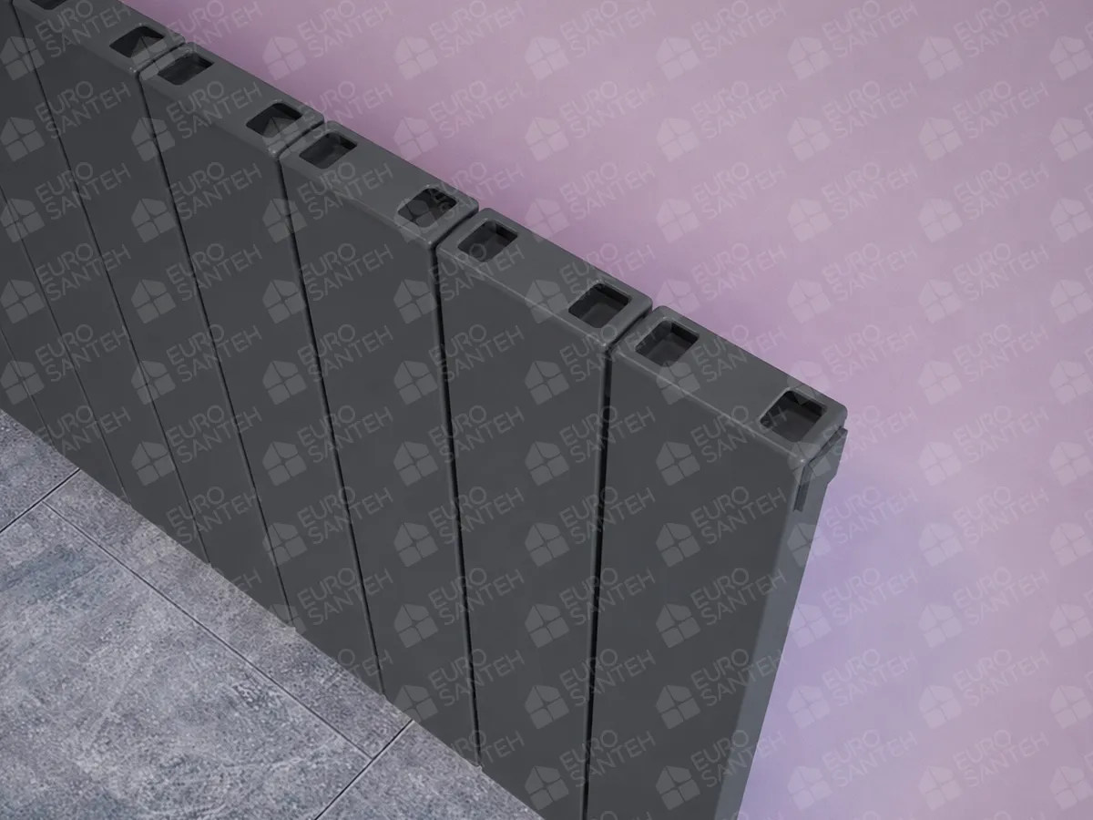 Designer radiator LOJIMAX FLAT collection 1600x394 mm, Anthracite
