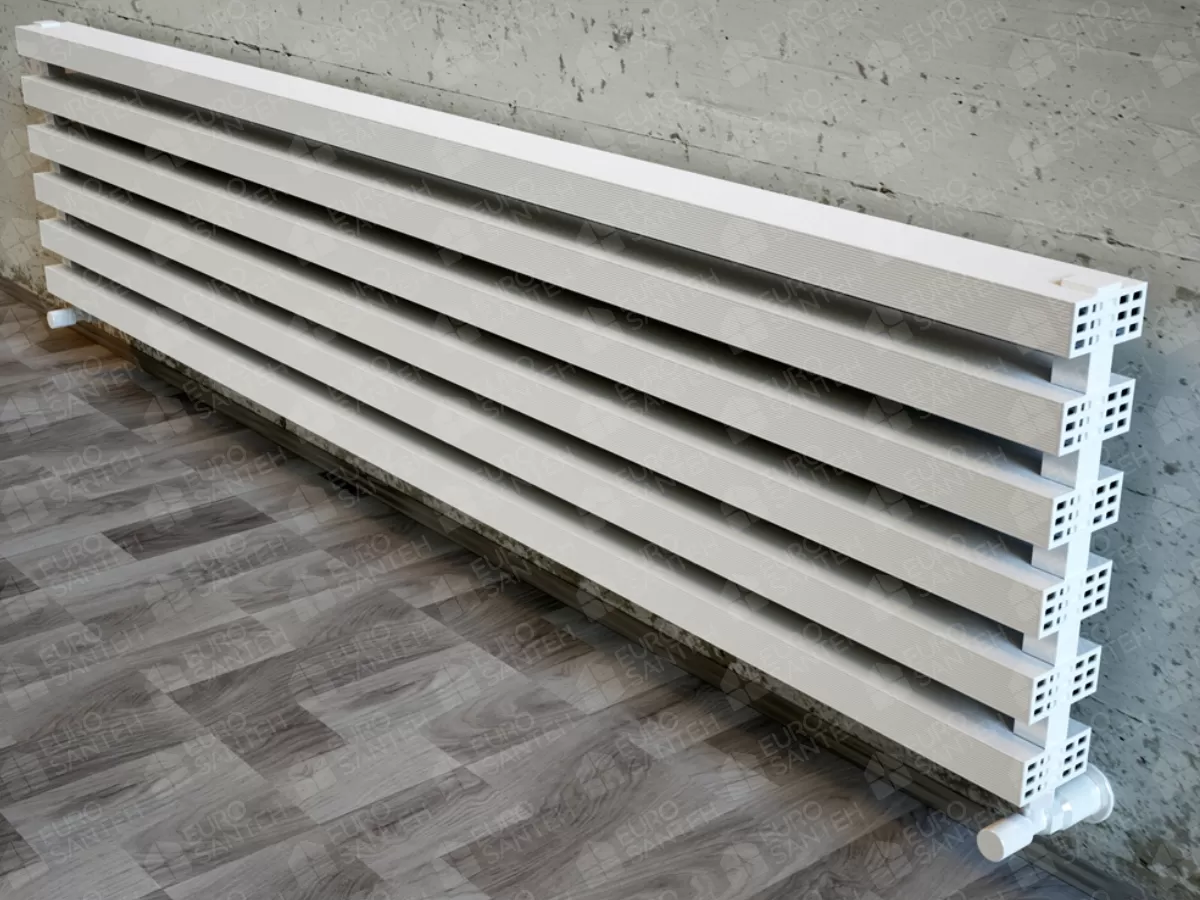 ALUMINUM HORIZONTAL RADIATOR OPAL HRZ height 800 mm. width 315 mm. white mat