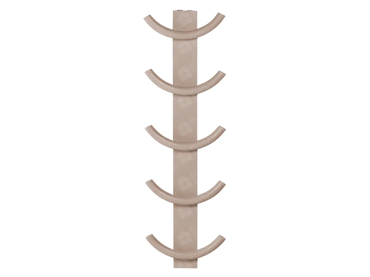 LOJIMAX designer towel warmer, OXY collection, front view 